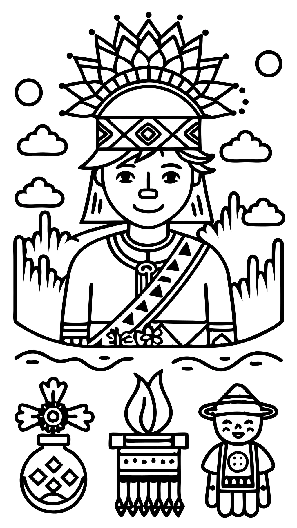 indigenous peoples day coloring pages